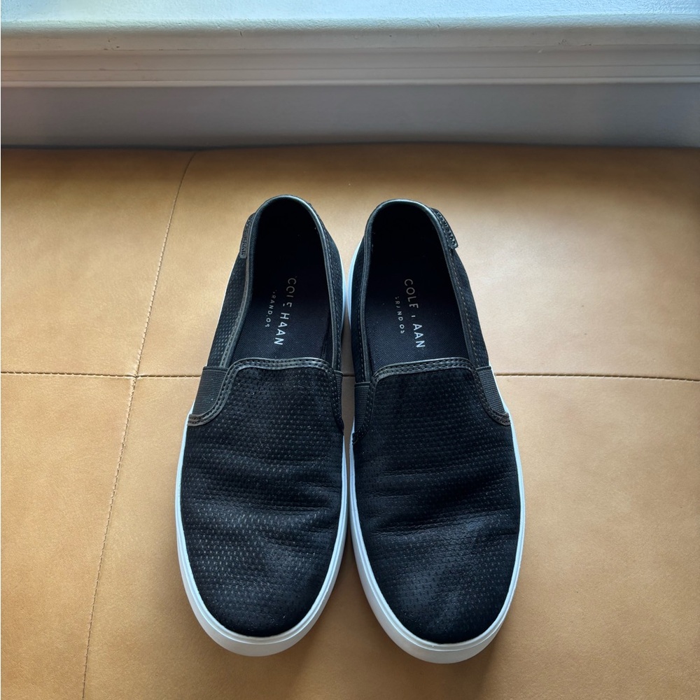 Cole Haan Grand OS Black Loafers Slip-On Shoes